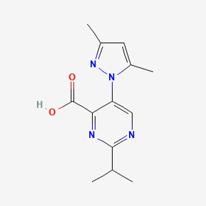 5-(3,5-dimethyl-1H-pyrazol-1-yl)-2-(propan-2-yl)pyrimidine-4-carboxylic acid