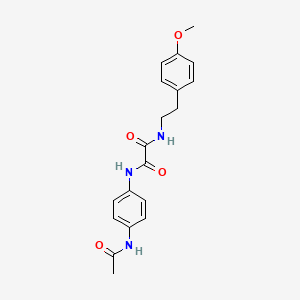 molecular formula C19H21N3O4 B3000318 N1-(4-acetamidophenyl)-N2-(4-methoxyphenethyl)oxalamide CAS No. 899956-27-5