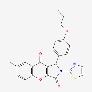 7-Methyl-1-(4-propoxyphenyl)-2-(thiazol-2-yl)-1,2-dihydrochromeno[2,3-c]pyrrole-3,9-dione