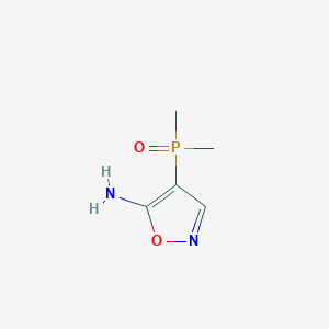 molecular formula C5H9N2O2P B3000374 4-二甲基膦酰基-1,2-恶唑-5-胺 CAS No. 2460748-63-2