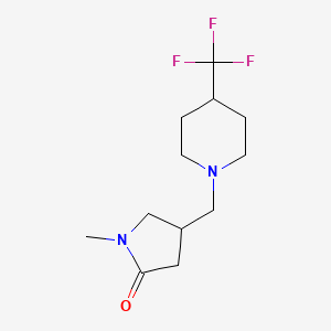 1-Methyl-4-{[4-(trifluoromethyl)piperidin-1-yl]methyl}pyrrolidin-2-one