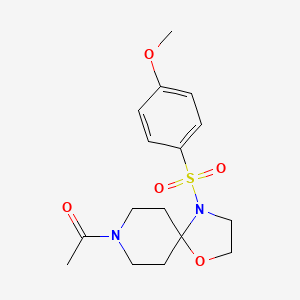 8-Acetyl-4-[(4-methoxyphenyl)sulfonyl]-1-oxa-4,8-diazaspiro[4.5]decane