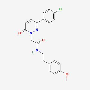 2-(3-(4-chlorophenyl)-6-oxopyridazin-1(6H)-yl)-N-(4-methoxyphenethyl)acetamide