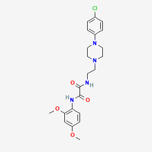 N1-(2-(4-(4-chlorophenyl)piperazin-1-yl)ethyl)-N2-(2,4-dimethoxyphenyl)oxalamide