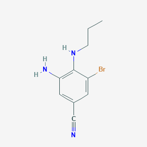 3-Amino-5-bromo-4-(propylamino)benzonitrile