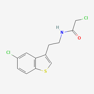 2-Chloro-N-[2-(5-chloro-1-benzothiophen-3-yl)ethyl]acetamide