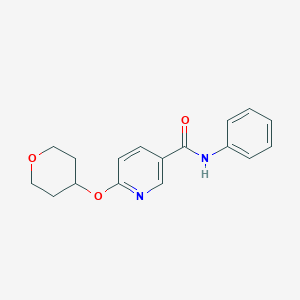 N-phenyl-6-((tetrahydro-2H-pyran-4-yl)oxy)nicotinamide