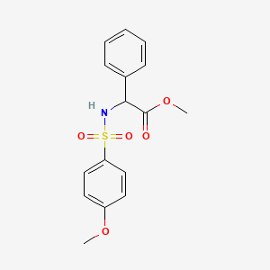Methyl 2-{[(4-methoxyphenyl)sulfonyl]amino}-2-phenylacetate
