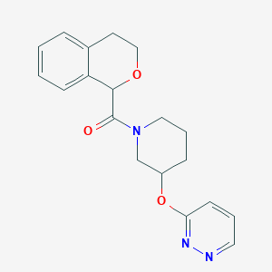 Isochroman-1-yl(3-(pyridazin-3-yloxy)piperidin-1-yl)methanone