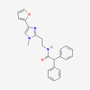 N-(2-(4-(furan-2-yl)-1-methyl-1H-imidazol-2-yl)ethyl)-2,2-diphenylacetamide