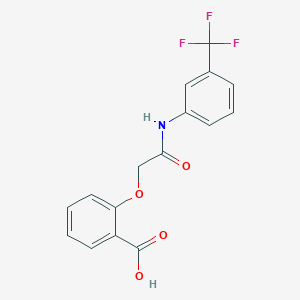 2-({[3-(Trifluoromethyl)phenyl]carbamoyl}methoxy)benzoic acid