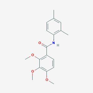 molecular formula C18H21NO4 B300048 N-(2,4-dimethylphenyl)-2,3,4-trimethoxybenzamide 