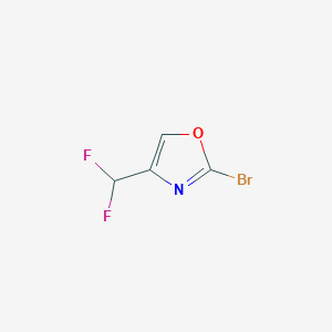 molecular formula C4H2BrF2NO B3000521 2-Bromo-4-(difluoromethyl)-1,3-oxazole CAS No. 1781104-73-1