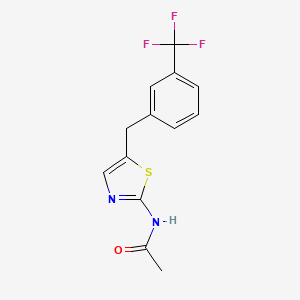 N-{5-[3-(trifluoromethyl)benzyl]-1,3-thiazol-2-yl}acetamide