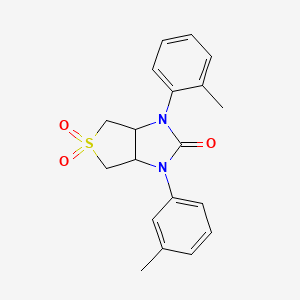 molecular formula C19H20N2O3S B3000545 1-(m-tolyl)-3-(o-tolyl)tetrahydro-1H-thieno[3,4-d]imidazol-2(3H)-one 5,5-dioxide CAS No. 620590-05-8