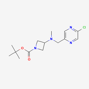 molecular formula C14H21ClN4O2 B3000548 Tert-butyl 3-[(5-chloropyrazin-2-yl)methyl-methylamino]azetidine-1-carboxylate CAS No. 2378502-28-2