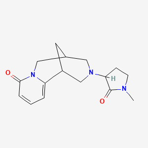 molecular formula C16H21N3O2 B3000549 11-(1-Methyl-2-oxopyrrolidin-3-yl)-7,11-diazatricyclo[7.3.1.02,7]trideca-2,4-dien-6-one CAS No. 2319060-19-8