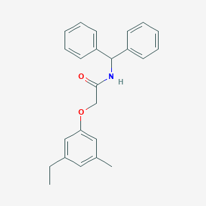 N-benzhydryl-2-(3-ethyl-5-methylphenoxy)acetamide