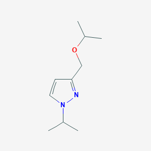 molecular formula C10H18N2O B3000585 3-(isopropoxymethyl)-1-isopropyl-1H-pyrazole CAS No. 1856040-18-0