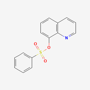 molecular formula C15H11NO3S B3000598 Quinolin-8-yl benzenesulfonate CAS No. 13222-10-1