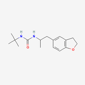 molecular formula C16H24N2O2 B3000609 1-(Tert-butyl)-3-(1-(2,3-dihydrobenzofuran-5-yl)propan-2-yl)urea CAS No. 2034516-16-8