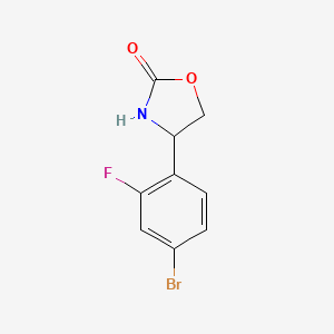 4-(4-Bromo-2-fluorophenyl)-1,3-oxazolidin-2-one