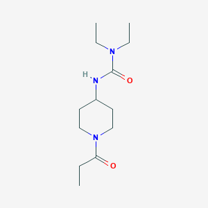 molecular formula C13H25N3O2 B3000670 1,1-Diethyl-3-(1-propanoylpiperidin-4-yl)urea CAS No. 1796793-67-3