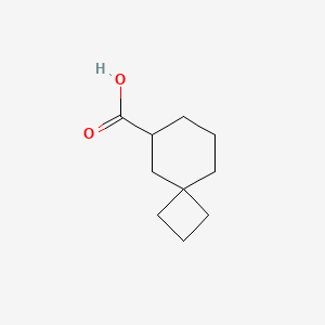 molecular formula C10H16O2 B3000676 Spiro[3.5]nonane-6-carboxylic acid CAS No. 1255099-00-3