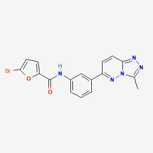 molecular formula C17H12BrN5O2 B3000681 5-bromo-N-(3-(3-methyl-[1,2,4]triazolo[4,3-b]pyridazin-6-yl)phenyl)furan-2-carboxamide CAS No. 894053-92-0
