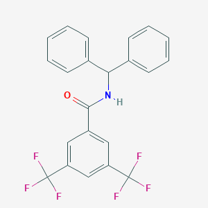 molecular formula C22H15F6NO B300069 N-benzhydryl-3,5-bis(trifluoromethyl)benzamide 