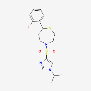 7-(2-fluorophenyl)-4-((1-isopropyl-1H-imidazol-4-yl)sulfonyl)-1,4-thiazepane