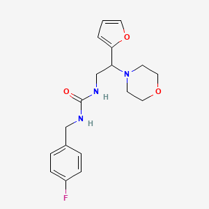 1-(4-Fluorobenzyl)-3-(2-(furan-2-yl)-2-morpholinoethyl)urea