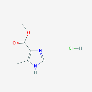 molecular formula C6H9ClN2O2 B3000725 Methyl 5-methyl-1H-imidazole-4-carboxylate hydrochloride CAS No. 78892-69-0