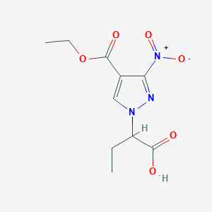 2-[4-(ethoxycarbonyl)-3-nitro-1H-pyrazol-1-yl]butanoic acid