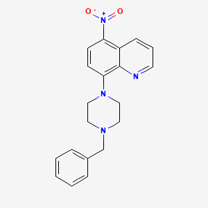 8-(4-Benzylpiperazin-1-yl)-5-nitroquinoline