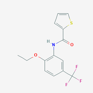 molecular formula C14H12F3NO2S B300074 N-[2-ethoxy-5-(trifluoromethyl)phenyl]thiophene-2-carboxamide 