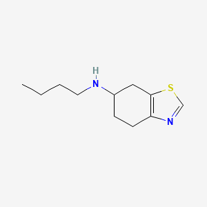 molecular formula C11H18N2S B3000740 N-丁基-4,5,6,7-四氢-1,3-苯并噻唑-6-胺 CAS No. 70590-67-9