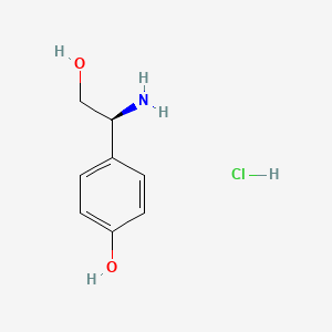 molecular formula C8H12ClNO2 B3000741 (S)-4-(1-Amino-2-hydroxyethyl)phenol hydrochloride CAS No. 763139-04-4