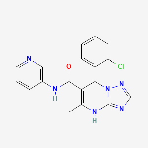 7-(2-chlorophenyl)-5-methyl-N-(pyridin-3-yl)-4,7-dihydro-[1,2,4]triazolo[1,5-a]pyrimidine-6-carboxamide