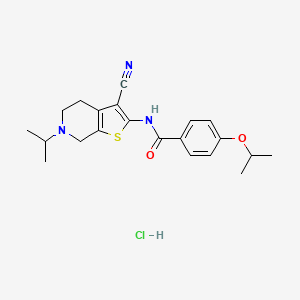 N-(3-cyano-6-isopropyl-4,5,6,7-tetrahydrothieno[2,3-c]pyridin-2-yl)-4-isopropoxybenzamide hydrochloride