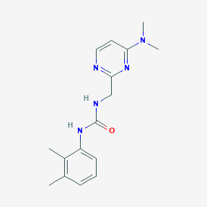 molecular formula C16H21N5O B3000759 1-((4-(Dimethylamino)pyrimidin-2-yl)methyl)-3-(2,3-dimethylphenyl)urea CAS No. 1796965-25-7
