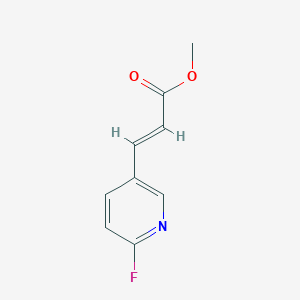 molecular formula C9H8FNO2 B3000764 Methyl 3-(6-fluoropyridin-3-yl)acrylate CAS No. 944998-12-3