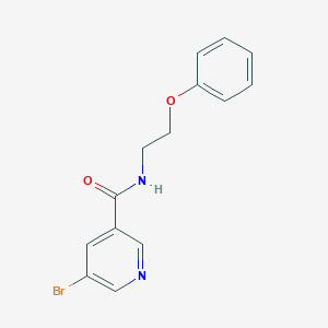 molecular formula C14H13BrN2O2 B300077 5-bromo-N-(2-phenoxyethyl)pyridine-3-carboxamide 