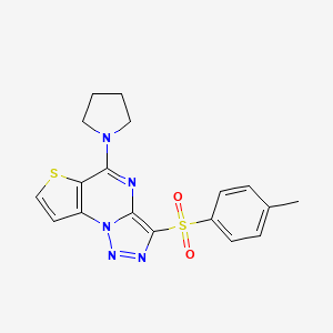 5-(Pyrrolidin-1-yl)-3-tosylthieno[2,3-e][1,2,3]triazolo[1,5-a]pyrimidine
