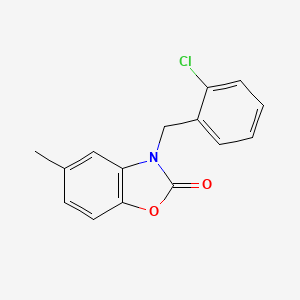 molecular formula C15H12ClNO2 B3000772 3-(2-chlorobenzyl)-5-methylbenzo[d]oxazol-2(3H)-one CAS No. 839680-41-0