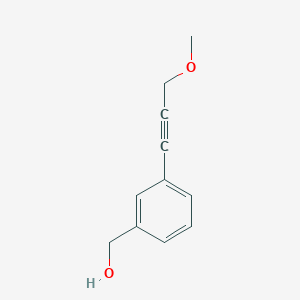 molecular formula C11H12O2 B3000778 [3-(3-Methoxyprop-1-ynyl)phenyl]methanol CAS No. 2344680-20-0