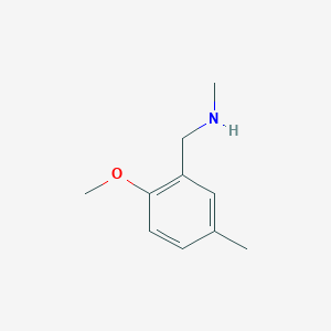 molecular formula C10H15NO B3000792 N-(2-甲氧基-5-甲基苄基)-N-甲胺 CAS No. 900641-05-6