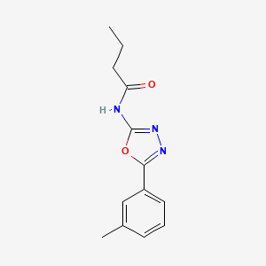 N-(5-(m-tolyl)-1,3,4-oxadiazol-2-yl)butyramide