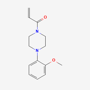 molecular formula C14H18N2O2 B3000830 1-[4-(2-methoxyphenyl)-1-piperazinyl]-2-Propen-1-one CAS No. 21057-24-9