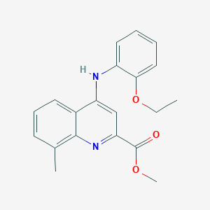 molecular formula C20H20N2O3 B3000833 Methyl 4-((2-ethoxyphenyl)amino)-8-methylquinoline-2-carboxylate CAS No. 1207018-71-0
